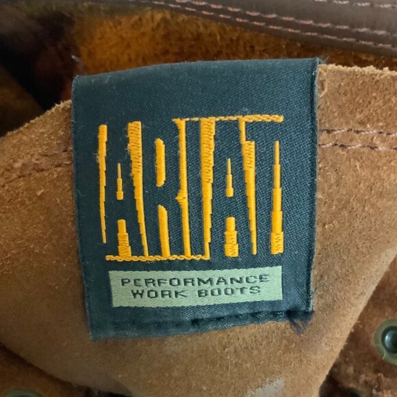 Ariat Cascade Mens Leather Work Boots US 11D Brown Steel Toe Construction - Picture 12 of 13